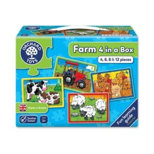 Orchard Toys Farm Four in a Box Jigsaw Puzzle