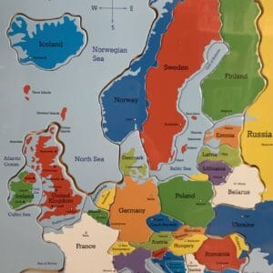 Europe Wooden Map Puzzle