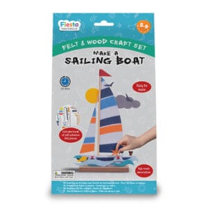 Fiesta-Wood & Felt Craft Kit Make a Sailing Boat