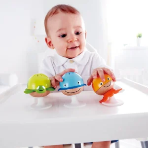 Hape Stay Put Sea Animals Rattle Set