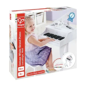 Hape Deluxe White Grand Piano